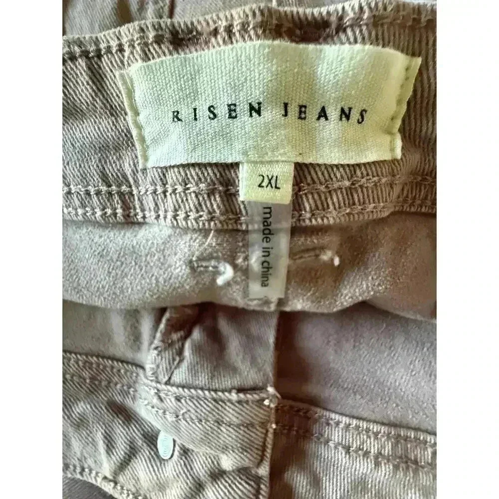 NWT Risen Womens Risen High-Rise Cargo Pants Mauve Size 2XL - Picture 11 of 13